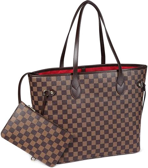 Amazon.com: Checkered Neverfull Tote.